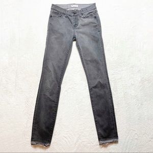 Madewell Dark Gray Skinny Skinny Mid Rise Jeans